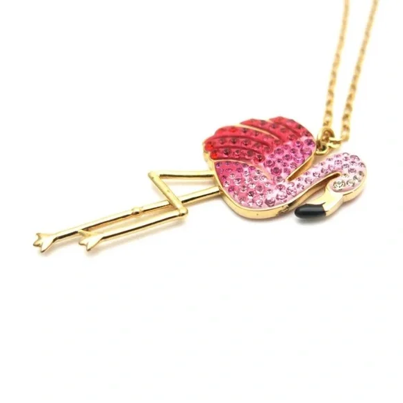 Authentic Swarovski luxurious Statement Flamingo pendant 🦩NEW IN BOX - Picture 4 of 5